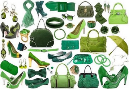 collage de accesorios y ropa
